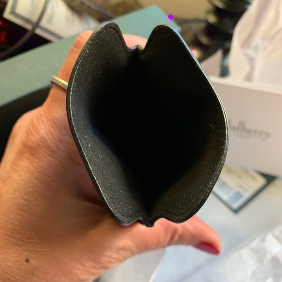 Authentic MULBERRY ENGLAND Calf leather/studs card/phone holder - Picture 4 of 13